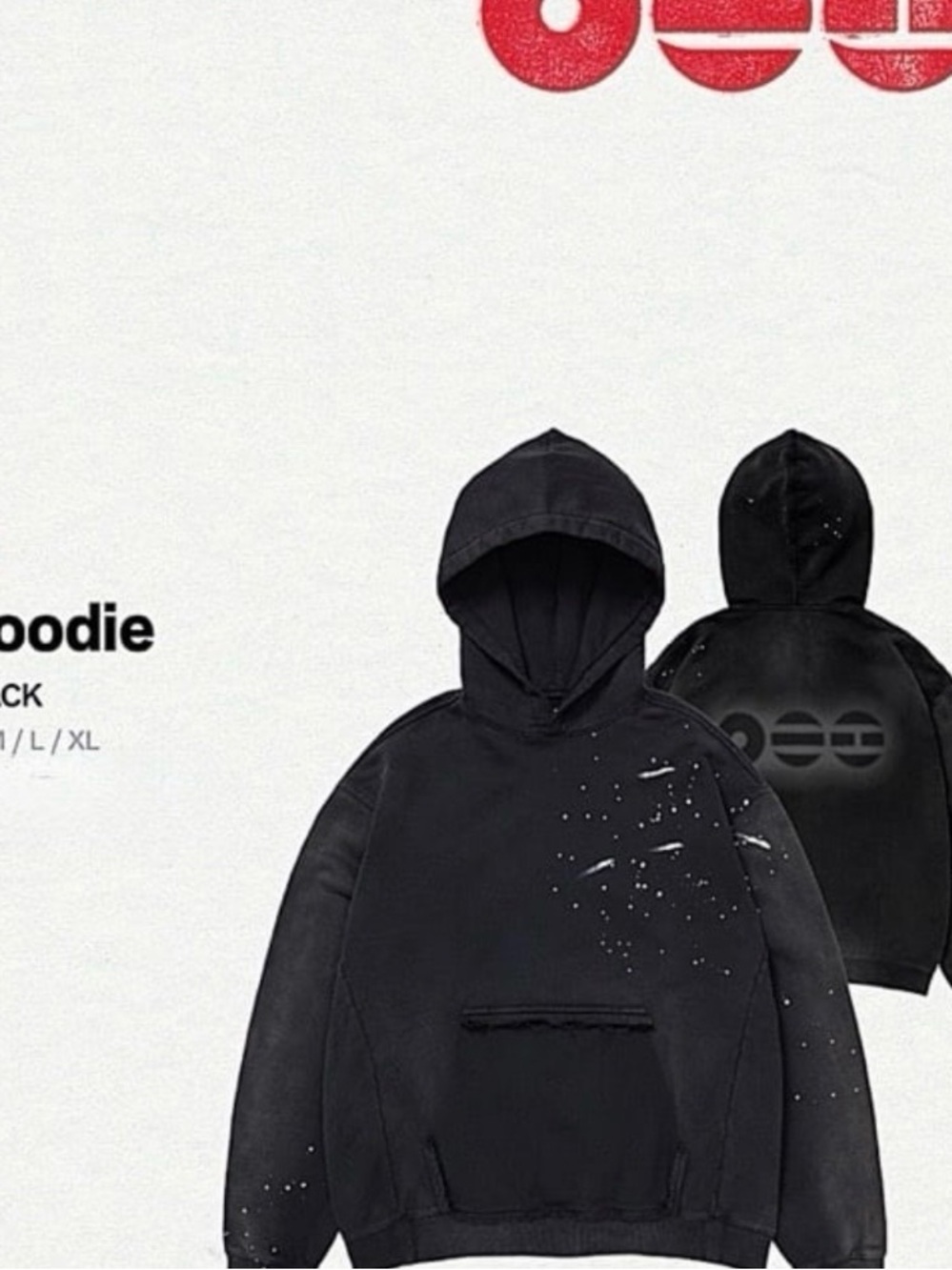 OFFICIAL BTS ARIRANG Black hoodie from Las Vegas Pop-up - Picture 10 of 10